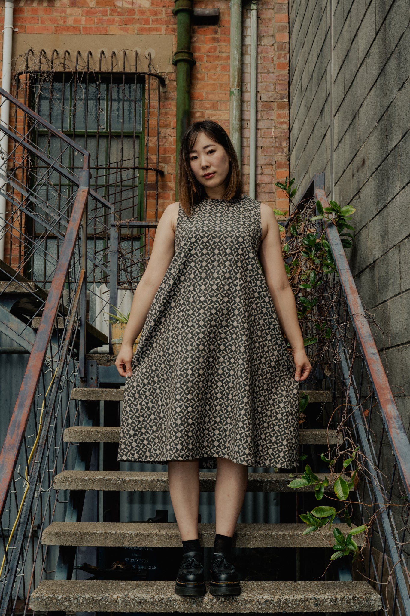 ジャガードの二重織り: Jacquard Double Weave Dark