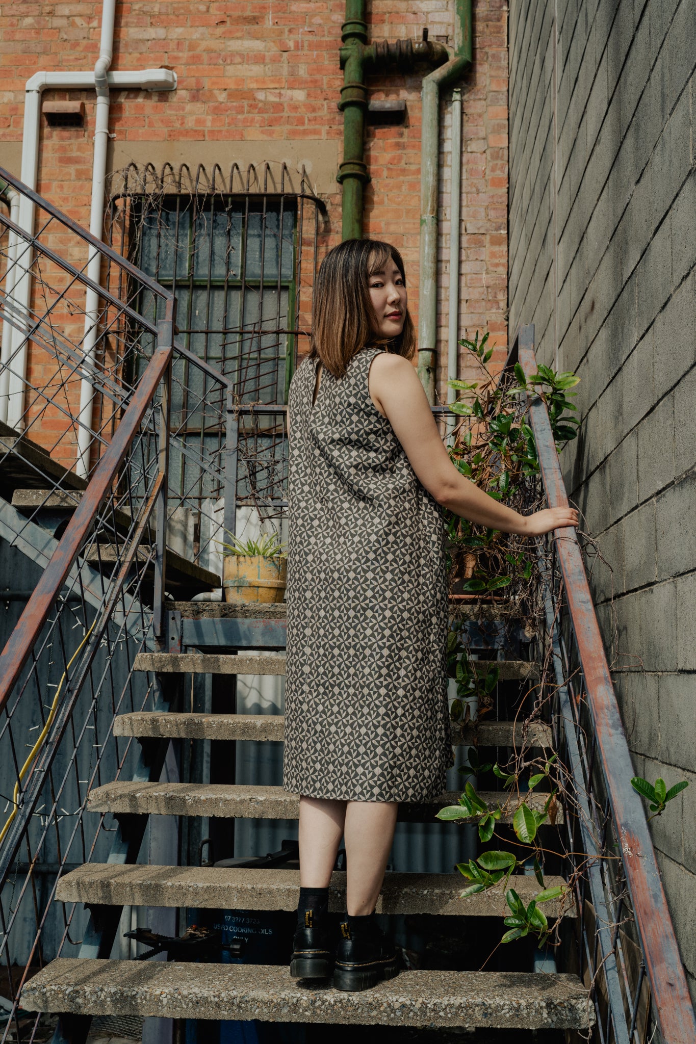 ジャガードの二重織り: Jacquard Double Weave Dark
